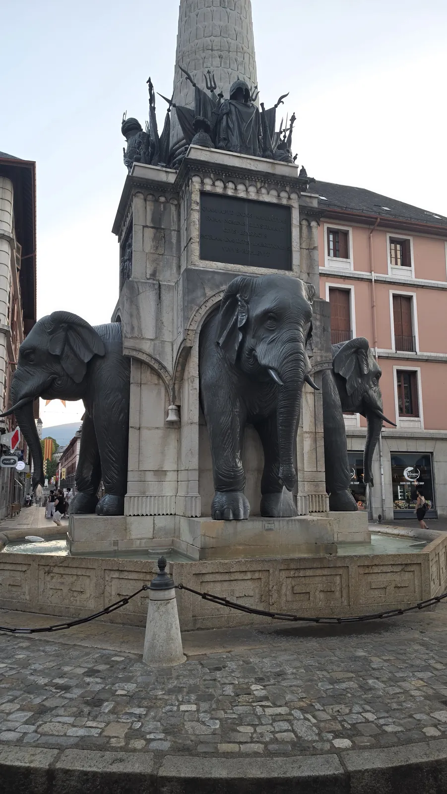 The elephant fountain, Chambéry