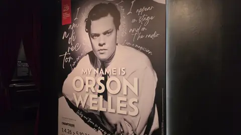 Inside the Mole: the Cinema Museum, and Orson Welles looking down.