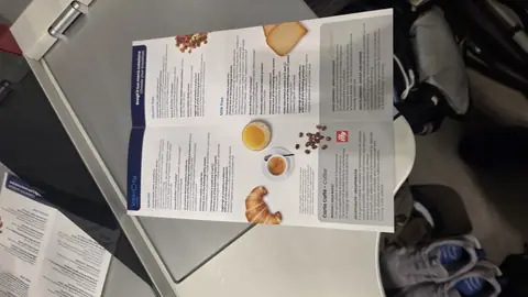 Breakfast, and the paperwork for the day.