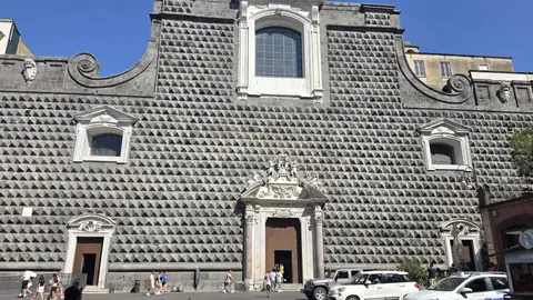 Gesù Nuovo, whose whole front is cut into diamonds.