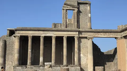 The basilica — the law courts, roofless now.