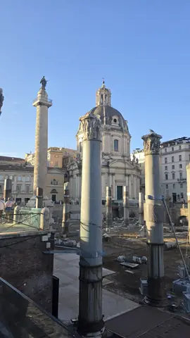 Trajan's Column, standing where it has always stood.