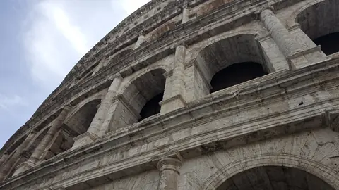 Looking straight up the outer wall.